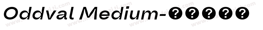 Oddval Medium字体转换
